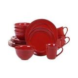 Red Service for 8 Dish Set