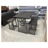 Industrial Dining Room Table and 4