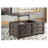 Ashley T648 Rustic Storage-Lift Top Cocktail Table