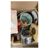 Estate Box Lot with Tea Kettle, Cigar Box