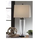 Ashley L431374 Alvaro Bronze Glass Table Lamp