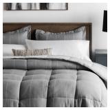 Queen Woven Chambray Comforter Set