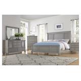 Queen - Seabrook Gray 5 pc Bedroom Suite