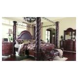 Ashley North Shore 5 pc King Poster Bedroom Suite