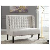 Ashley A3000116 Tufted Wingback Accent Bench