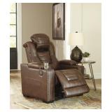 Ashley 24505 PWR Recliner w/ADJ Head Rest