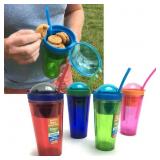 Drink N Snack 20oz  Tumbler w/ 8oz Snack Cup