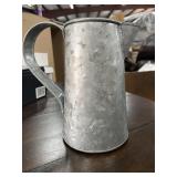 Galvanized Metal Pitcher