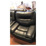 Coaster Black Top Grain Leather Recliner