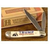 Donald Trump 2020 Bone Handle Peanut Pocket Knife