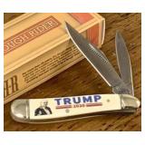 Donald Trump Bone Handle Peanut Pocket Knife