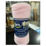 Pink Serta Supersoft Fleece Throw