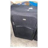 (2) Estate Black Suitcases