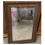 Antique Oak Mirror