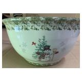 Ceramic Winter Mixing Bowl