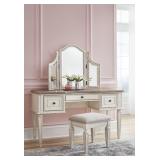 Ashley B743 Raelyn Vanity w/Mirror & Bench