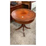 Vintage Mahogany Drum Table