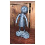 Modern Poured Lead Statue *HEAVY (as lead)