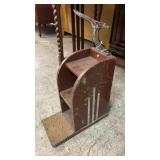 Vintage Shoe Shine Stand *Art Deco/Cool Piece!