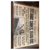 Titanic Boston Globe Newspaper *Repro