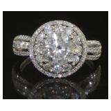 14kt Gold Round Brilliant 2.34 ct Diamond Ring