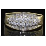 14kt Gold Brilliant .85 ct Diamond Dinner Ring