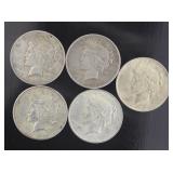 Mixed Date Peace Silver Dollar