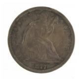 1877 Seated Liberty Silver Half Dollar