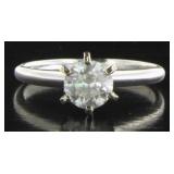 14kt Gold Brilliant 1.15 ct Diamond Solitaire Ring