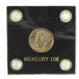 1939 Choice BU Mercury Silver Dime