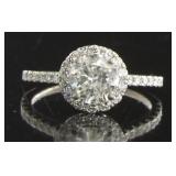 14kt Gold 1.75 ct Round Cut Diamond Ring