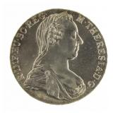 1780 Maria Theresa Silver Thaler Restrike