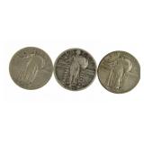 1926-S, 27 & 28 Standing Liberty Silver Quarter