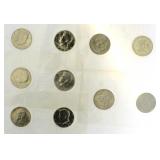 Collection (10) 40% Silver Kennedy Halves