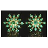 Stunning Emerald Designer Earrings