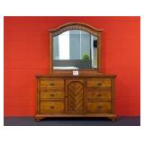 Elements Brook Chestnut Dresser & Mirror