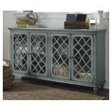 Ashley t505-762 Antique Teal 68" Accent Cabinet