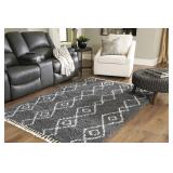 Ashley R404612 Gray/Cream 60 x 84 Designer Rug