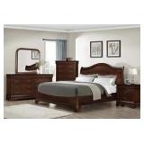 King Austin 5pc Big Louis Sleigh Bedroom Group