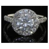 14kt Gold 2.56 ct Round Brilliant Diamond Ring