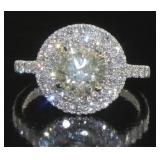 14kt Gold 1.99 ct Round Cut Diamond Ring