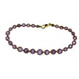 14kt Gold 10.60 ct Natural Amethyst Bracelet