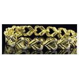 Double Heart Diamond Designer Bracelet