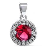 Gorgeous 2.00 ct Ruby Sapphire Solitaire Pendant