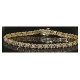 10kt Gold Diamond Tennis Bracelet