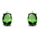 Oval 2.00 ct Emerald Solitaire Earrings