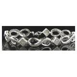 Diamond Accent Infinity Bracelet