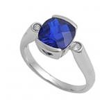 Stunning Cushion Cut 1.75 ct Sapphire Ring