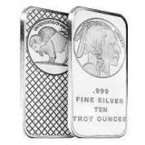 10 Ounce - Buffalo .999 Fine Silver Bar