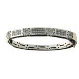 14kt Gold Brilliant 2.80 ct Diamond Cuff Bracelet